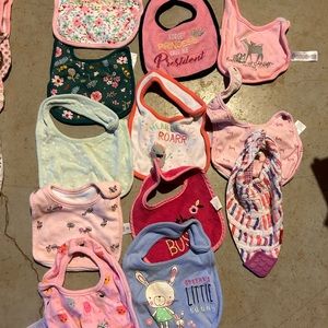 Baby Girl Bibs